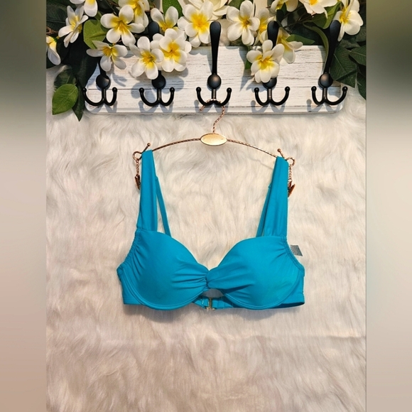 George Twist Front Padded Underwire Bikini Top - Picture 2 of 4